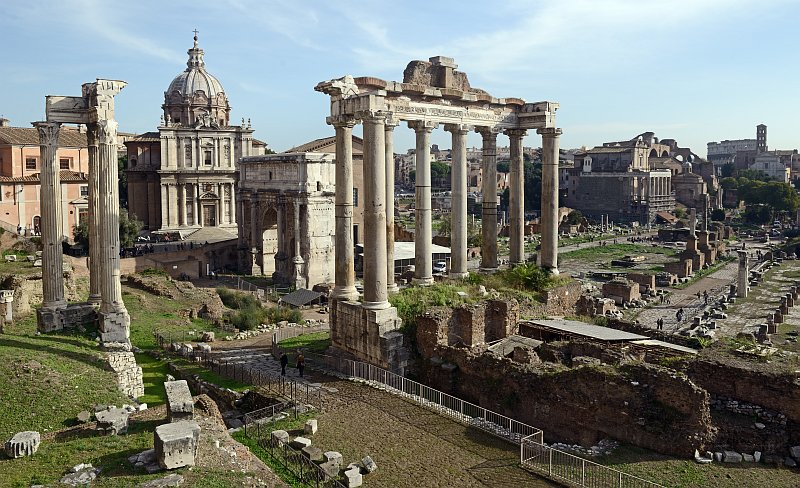 Säulen des Saturntempels (Forum Romanum)