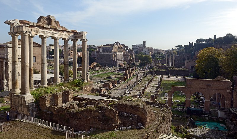 Säulen des Saturntempels (Forum Romanum)