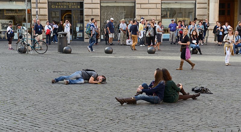 Fotosession auf der Piazza della Minerva